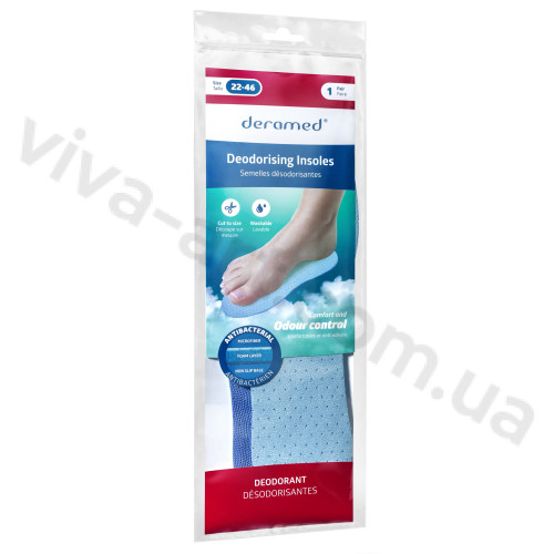 Стельки дезодорирующие, универсальный размер, пара.